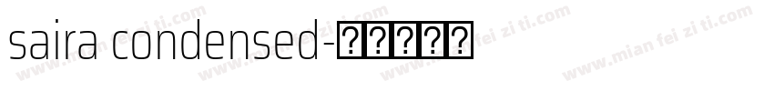 saira condensed字体转换